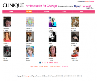 Clinique Ambassador Promotion Micro Site